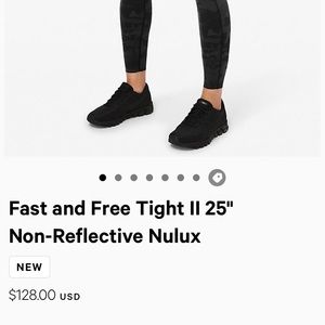 Lululemon fast and free leggings, size 8